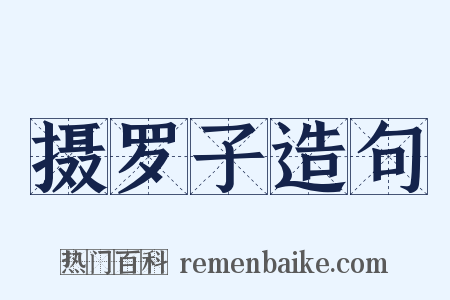 摄罗子造句是什么意思的图片